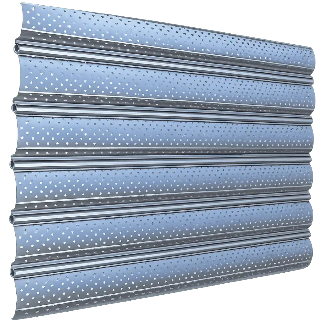 Rideau métallique lames microperforées - Visibilité et ventilation à test - drm