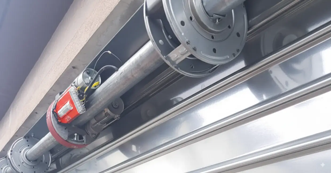 Motorisation rideau métallique - drm Motorisation rideau métallique - Motorisation de votre rideau manuel existant pour plus de confort et de sécurité. - drm